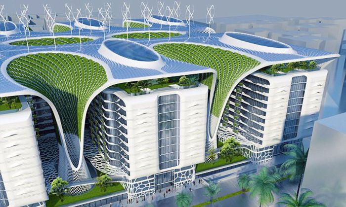 The 'ultimate eco-building': Architect designs futuristic billion-pound ...