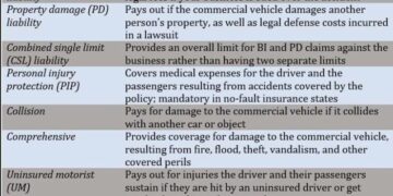 commercial vehicle policy